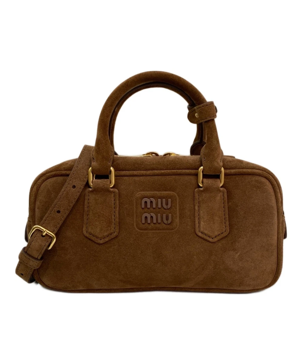 Brown Miu Miu Suede Exterior Bags & Handbags for Women for sale | eBay