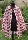 Lazy Oaf See Through Heart Mac Size Small - Translucent Clear Raincoat Hearts — photo 9