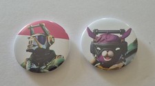 Lote 2 Nuevos Prendedores de Botón Fortnite Outfit DJ YONDER Y DJ BOP #111