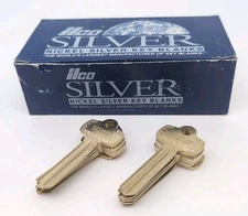 LOT OF 10: Ilco 1A1J1 ILCO Nickel Silver KEY BLANKS Look Aline Best Falcon/NS