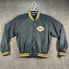 Vintage 80s Chalk Line Michigan Wolverines Jacket Large Snap Front Satin Unisex
