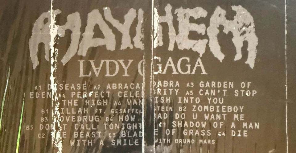 Signed - Lady Gaga - Mayhem - 2025 Alternate Art - 180g vinyl - New/NM + Poster - Image 4 of 4