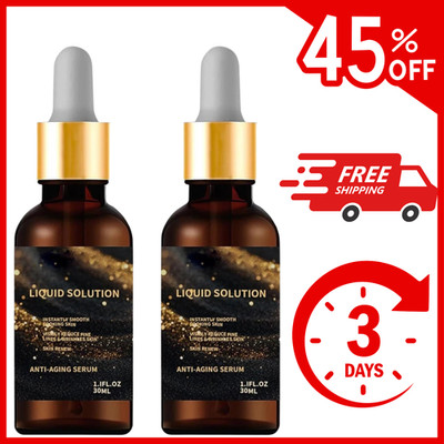 2 PCS Liquid Solution Anti Aging Serum, Intensely Firms Skin Antiaging.