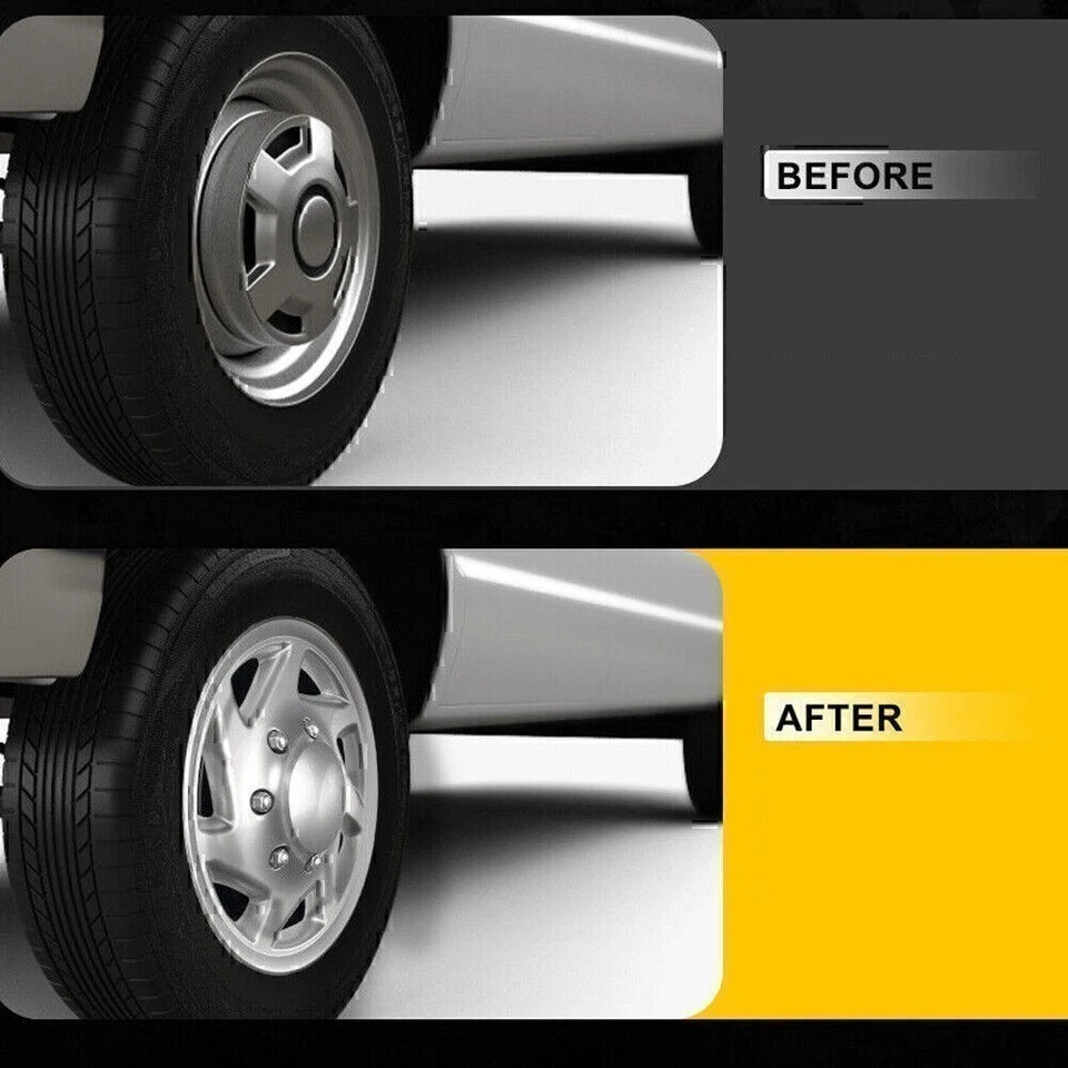 Fit For Ford E150 E250 Econoline Van 16" Full Wheel Covers Hub Cap Rim Set Of 4 Foto 4 de 4