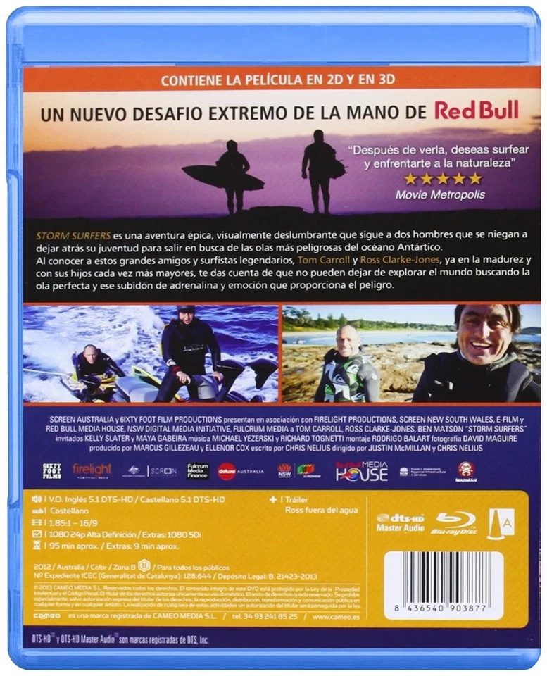 Pack Redbull: The Art of Flight + Storm Surfers 3D (2011,2012) [Blu-ray] - Imagen 4 de 4