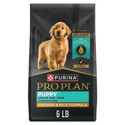 Purina Pro Plan High Protein Puppy Food Shredded Blend 6 Pound (Pack of 1) 