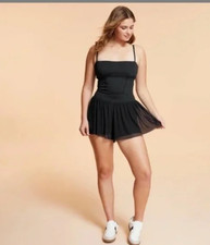 Blogilates Black Ballerina Skort Dress Size XL NEW