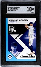 2019 Panini Chronicles #26 Carlos Correa LIGHT BLUE /10 SGC 10 GEM MINT