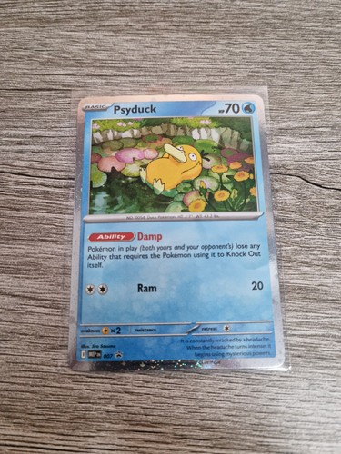 Pokémon TCG Mega Evolution Psyduck Promo 007 Cosmos Holo Card
