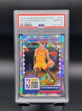 ?? (RC) VICTOR WEMBANYMA ~ 2023-24 Panini Nba Hoops #282 ~ Ice Prizm ~ PSA 10 ??