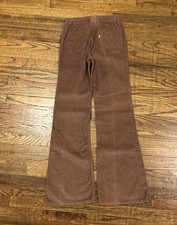 Rare Vintage 1970s Levi  s White Tab Brown Corduroy Bell Bottom 28x34