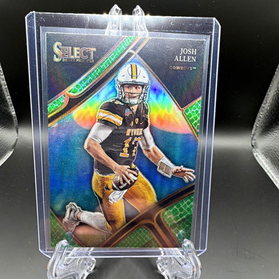 2023 Panini Select Draft Picks Field Level Dragon Scale Josh Allen #127 Wyoming