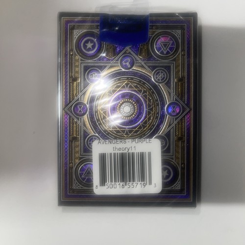 Avengers Purple Edition Premium Playing Cards Poker Size Standard by Theory11 - Picture 2 of 2