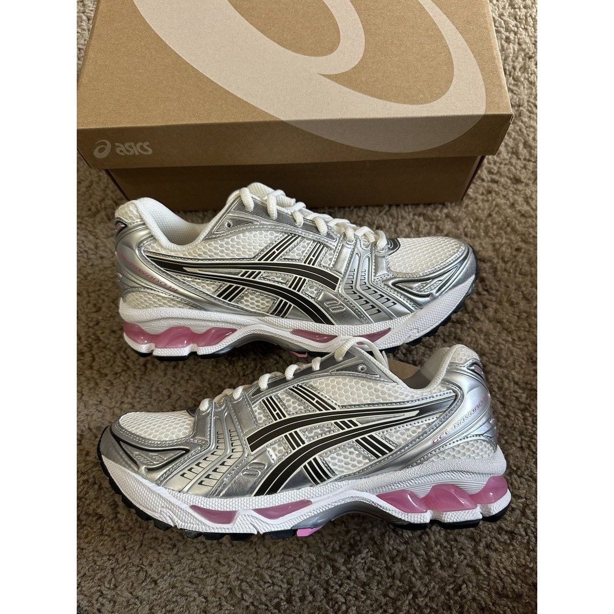 Size 7 - ASICS GEL-Kayano 14 Cream Sweet Pink (1203A537-103) | eBay