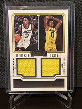 Hendricks / George 2023-24 Contenders Rookie Ticket Dual Swatches Jazz #RT2-JAZ