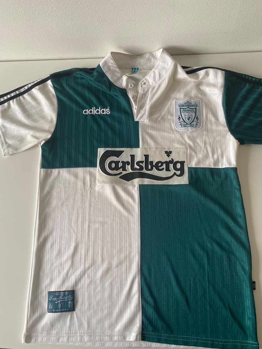 Vintage Liverpool 1995/96 Away Shirt XL Adidas Equipment Carlsberg