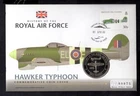 GB - 2008 History of the Royal Air Force Hawker Typhoon PNC Coin Cover