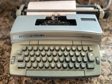 Vintage Smith Corona Typewriter Coronet Super 12 Sky Blue Electric Tested VIDEO! thumbnail