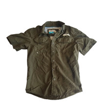 Magellan Boy's XS Green Outdoors Fishing Shirt Short Sleeve Vented Pockets