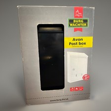 Burg-Wachter Avon Post Box- Galvanised Steel Black - FREE DELIVERY