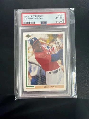 PSA 8 NM-MT Michael Jordan 1991 Upper Deck #SP1 Baseball Card