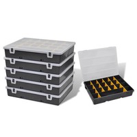 6X Sortierkasten Kleinteilebox Sortimentskasten Kleinteilemagazin Kiste Vidaxl