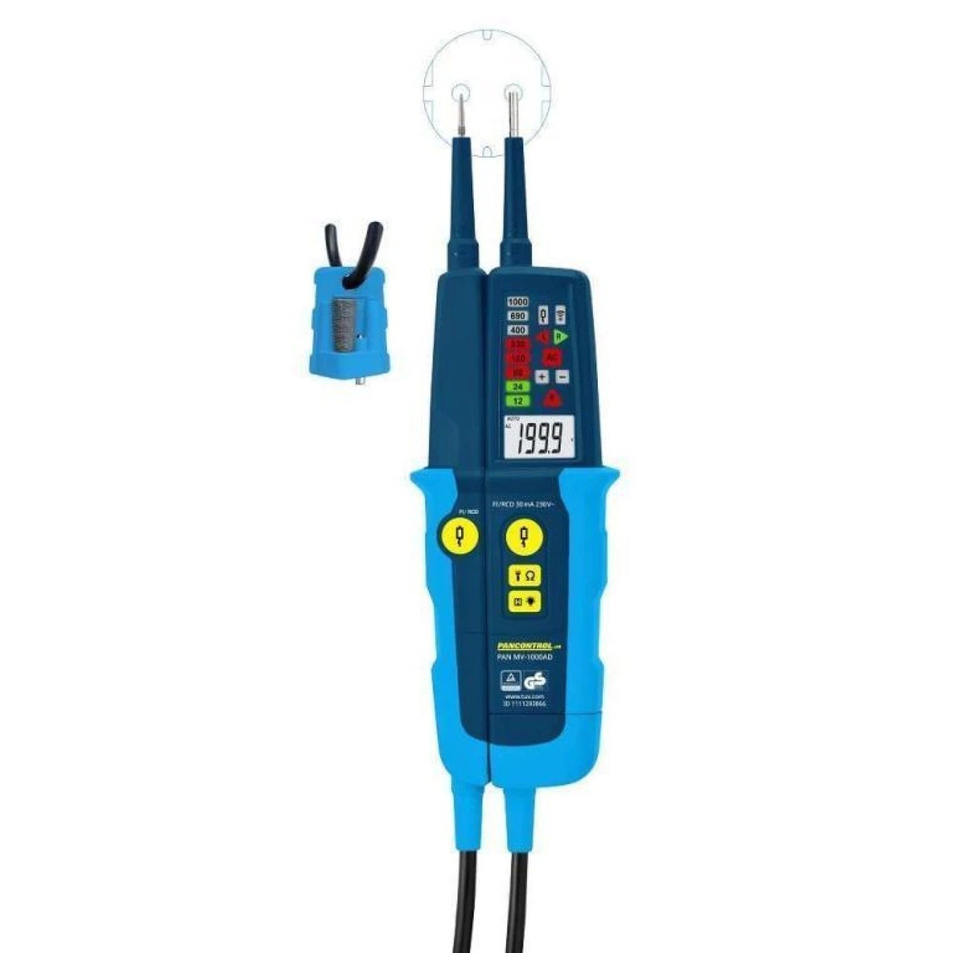 Pancontrol Spannungsprüfer mit LED und LCD Anzeige 1000V - Image 3