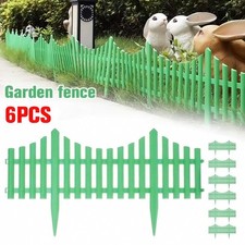 Small Animal Barrier Border Plastic Decorative Garden Fence Panels w/ Interlock