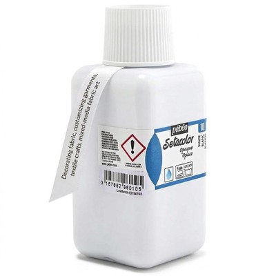 Pebeo Setacolor Opaque Fabric Paint White 8.45 Fl Oz 250ml Fabric Paint