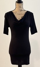 Express Basic Sexy Women's Black Cowl Neck Dress