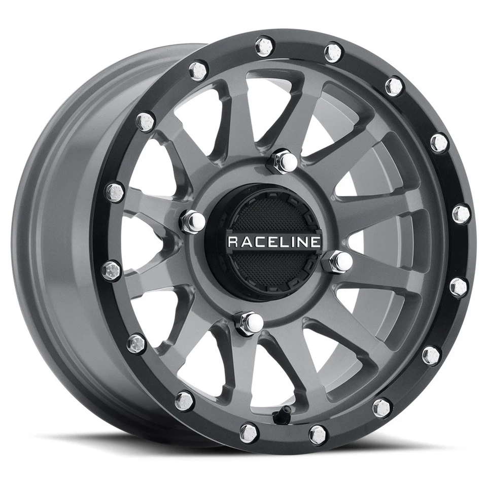 Raceline Trophy ATV Wheels/Rims Grey 14" Suzuki KingQuad (4) Foto 2 de 3