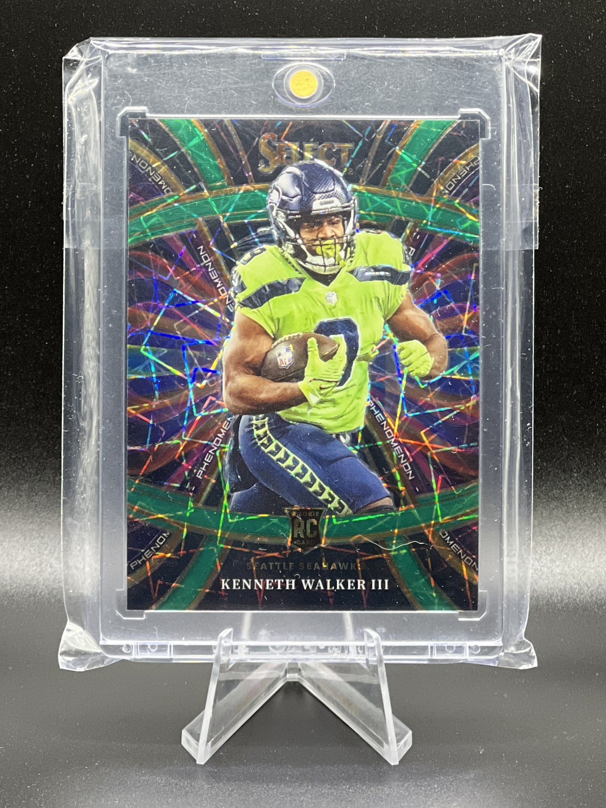 2022 Panini Select KENNETH WALKER III Phenomenon EMERALD /5 #PHE-20 RC WOW!