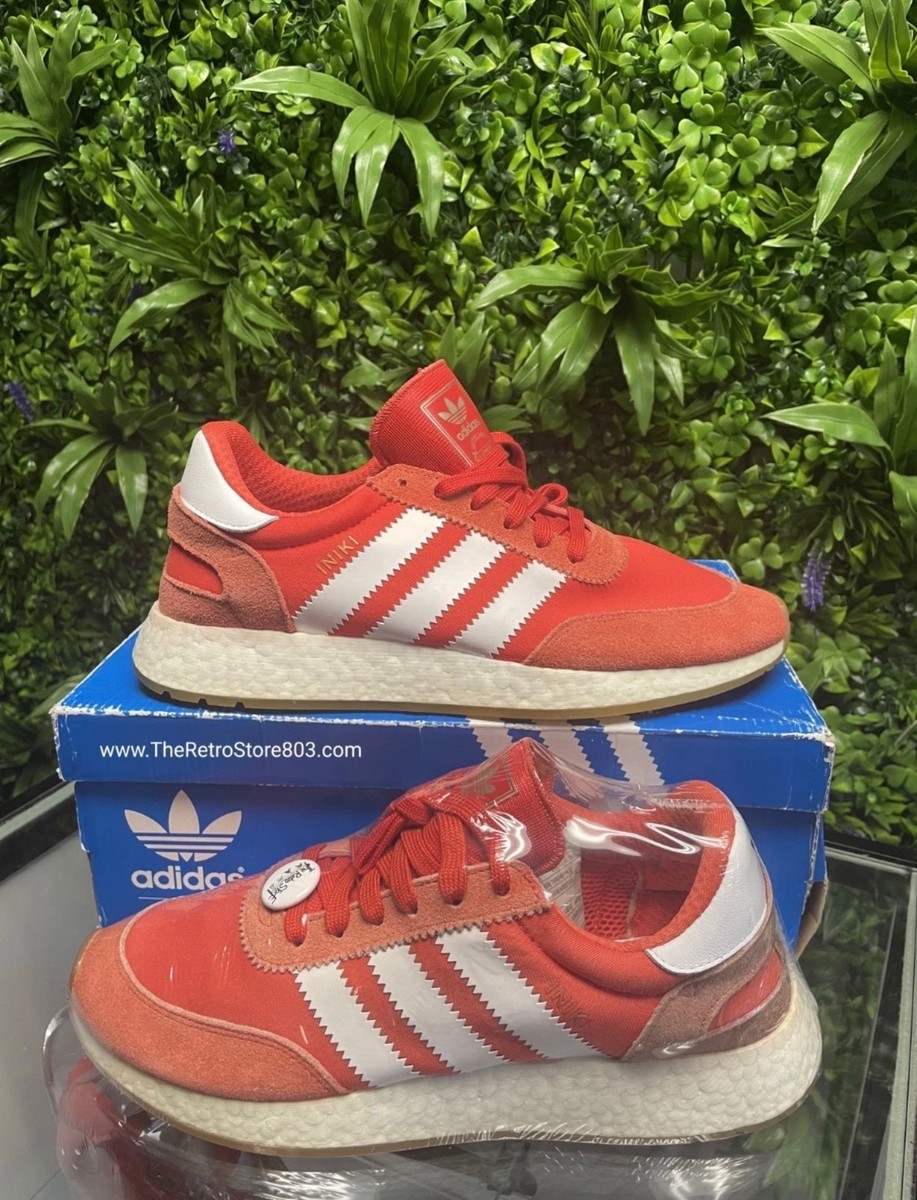 Adidas Iniki Runner Red Sneakers BB2091 Mens 10.5 Red & White Shoes adidas Iniki Runner Red White Men main image 2
