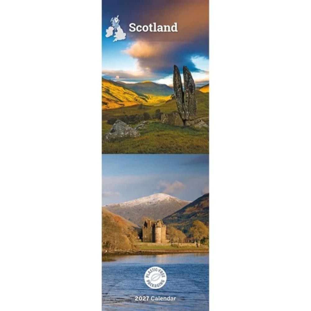 Scotland 2027 Slim Month To View Wall Calendar