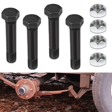 4 Pack 9/16"-18 x 3" Trailer Leaf Spring Shackle Bolts Kit w/Lock Nuts