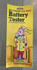 Vintage 1974 W. C. Fields Red Nose Battery Tester American Noveltronics NEW
