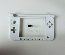 Replace Hinge White Bottom Middle Shell Housing with lock For Nintendo 3DS XL