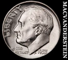 1955 Silver Roosevelt Dime - Choice Gem Brilliant Uncirculated  Lustrous  #J8730