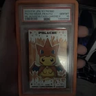 2015 Pokemon JPN XY Promo Poncho Pikachu Mega Charizard Y Business Card PSA 10