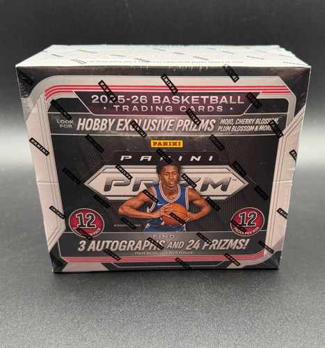 2025-26 Panini Prizm Basketball Hobby Box Factory Sealed 3 Autos 24 Prizms NBA
