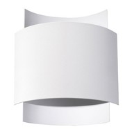 Wandleuchte Metall Weiß H: 23 Cm G9 Indirektes Licht Up Down Wandlampe Innen