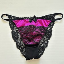 New Victoria s Secret 2012 Low Rise Cheekini Lace Panties Large Vintage Y2K