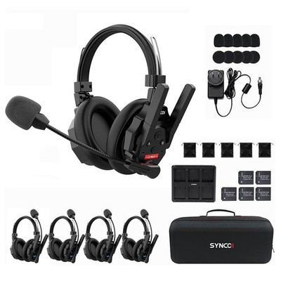 SYNCO Xtalk XMax5 X5 500m/1640ft Wireless Intercom Headset Communication System