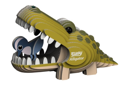 Eugy Alligator 3D Puzzle   Educational Toy for Boys and Girls, 28 Piece Puzzle