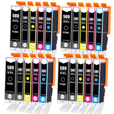 Drucker Patronen für Canon PGI-580 CLI-581 XXL PIXMA TS6350 TS705a TR8500 TR8550