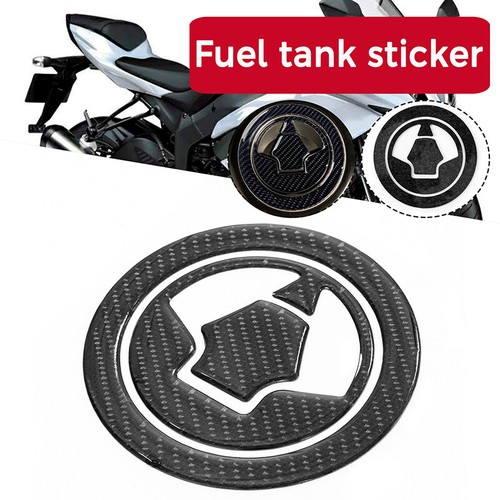 1X Real Carbon Fuel Gas Cap Tank Pad Sticker For Kawasaki Z750 Z1000 Ninja ZX~6R - Foto 1 di 7
