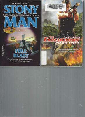 DON PENDLETON - STONY MAN: FULL BLAST - A LOT OF 2 BOOKS