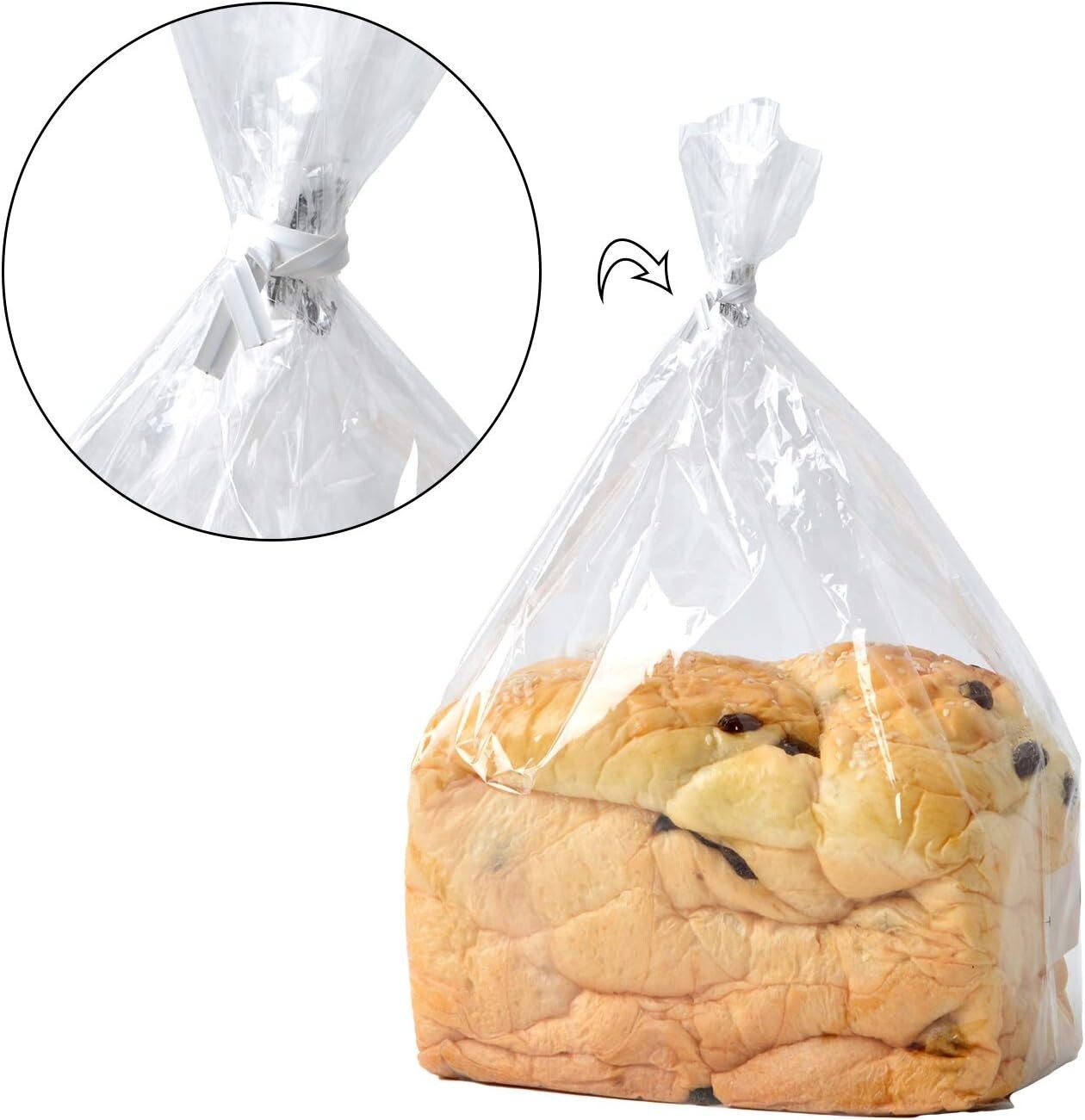 500 Pcs 5White Paper Twist Ties Reusable Bread Ties for Party Cello