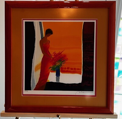 Emile Bellet ''Moment Sucre''  hand signed & numbered, double matted & framed, COA