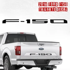 For 2018 Ford F150 3D Black Tailgate Letters Decal Inserts